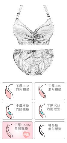 雪紡胸前抓皺雙層紗厚墊成套內衣組 情定巴黎 BC罩杯 (附贈內褲) - 香草甜心 【40336】心機酒紅