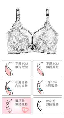 宮廷蕾絲抹胸機能防副乳內衣【40345】CD罩杯 (無內褲) 晨曦旋律 - 香草甜心