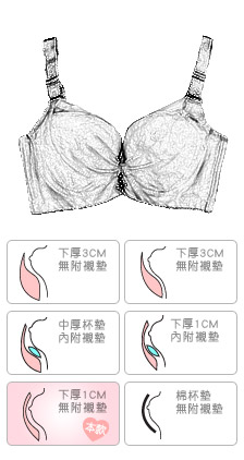 水鑽紡紗抹胸機能防副乳內衣【40346】B.C罩杯 D罩杯 (無內褲) 戀愛蜜語 - 香草甜心 青草綠