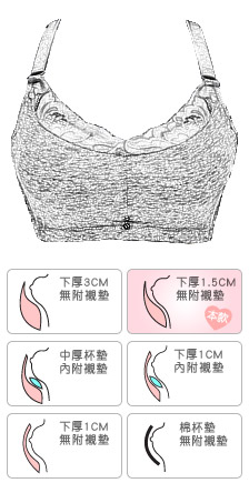 睡眠內衣 棉質無鋼圈舒適睡眠蕾絲防走光內衣 BCD罩杯 (無內褲) - 香草甜心【61102】時尚灰